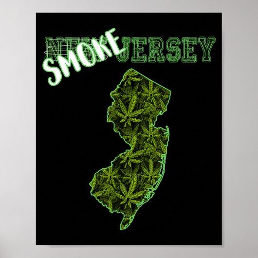 Funny New Jersey Weed Weed Culture  Poster (Vorne)