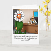 Funny New Job Gratulation Grußkarte Karte (Gelbe Blume)