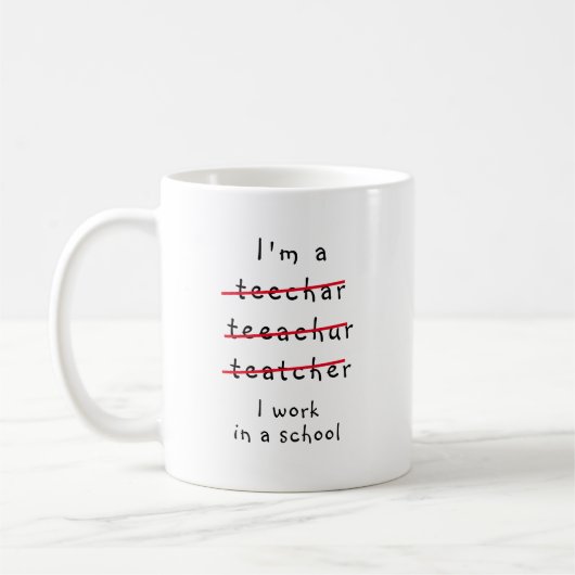 Funny New Lehrer, ich bin Lehrerin Tasse (Links)