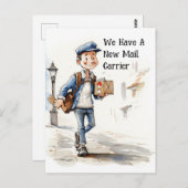 Funny New Mail Carrier Moving Ankündigung Postkarte (Vorne/Hinten)