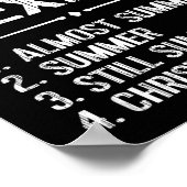 Funny New Mexico Hot Weather Tee_ Four Seasons In  Poster (Ecke)