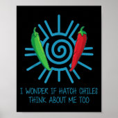 Funny New Mexico Peppers Hatch Chili Poster (Vorne)