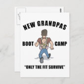 Funny New Opa Boot Camp Postkarte (Vorne/Hinten)