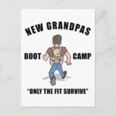 Funny New Opa Boot Camp Postkarte (Vorderseite)