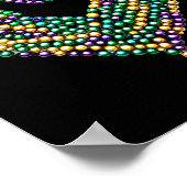 Funny New Orleans Beads Heart We Stand Nola Strong Poster (Ecke)