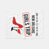 Funny New Orleans Girls Trip Gift For Women Cool T Fleecedecke (Vorderseite (Horizontal))