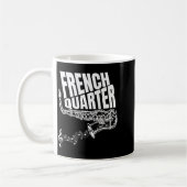 Funny New Orleans Mardi Gras Jazz Saxophone  Kaffeetasse (Links)