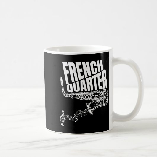 Funny New Orleans Mardi Gras Jazz Saxophone  Kaffeetasse (Rechts)
