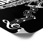 Funny New Orleans Mardi Gras Jazz Saxophone  Poster (Ecke)