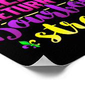 Funny New Orleans Mardi Gras Louisiana Carnival Ne Poster (Ecke)