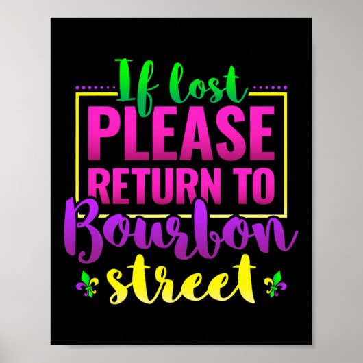Funny New Orleans Mardi Gras Louisiana Carnival Ne Poster (Vorne)