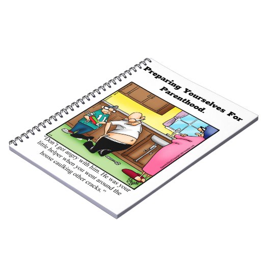 Funny New Parters Spaß Notebook Notizblock (Linke Seite)