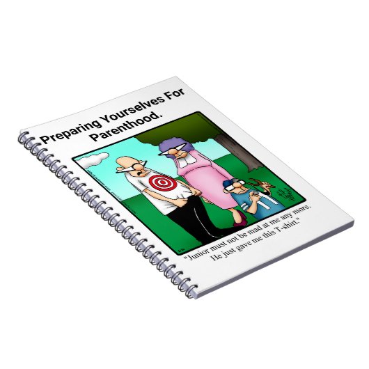 Funny New Parters Spaß Notebook Notizblock (Rechte Seite)