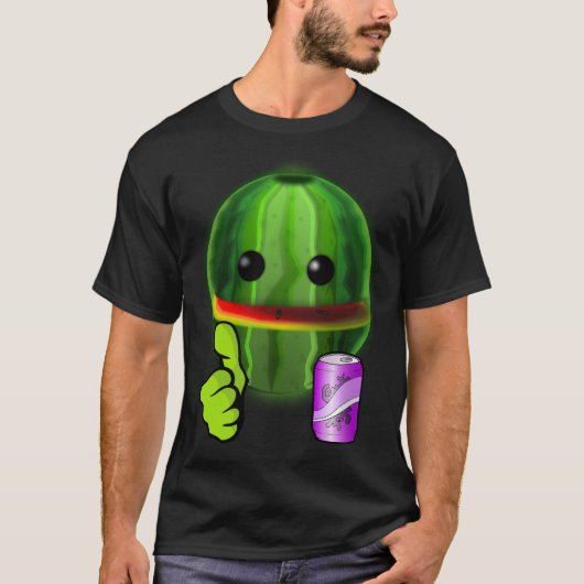 Funny New Sport Fußball WATERMELON MAN T-Shi T-Shirt (Vorderseite)