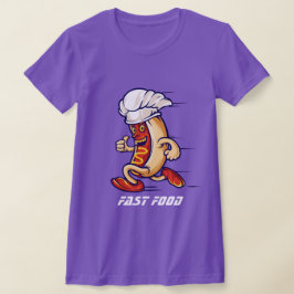 Funny New Sports Football FAST FOOD HOT DOG T- T-Shirt