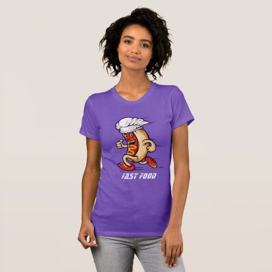 Funny New Sports Football FAST FOOD HOT DOG T- T-Shirt (Vorne ganz)