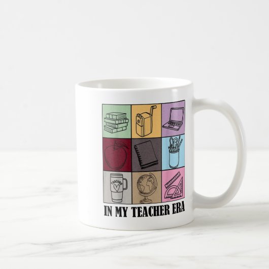 Funny New Teacher Quote In My Teacher Era Cool Tea Kaffeetasse (Rechts)