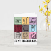Funny New Teacher Quote In My Teacher Era Cool Tea Karte (Gelbe Blume)