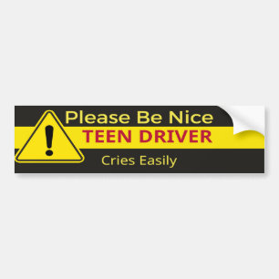 Funny New Tee Driver Autoaufkleber