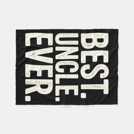 Funny New Uncle Art For Uncle Men From Nephew Niec Fleecedecke (Vorderseite (Horizontal))