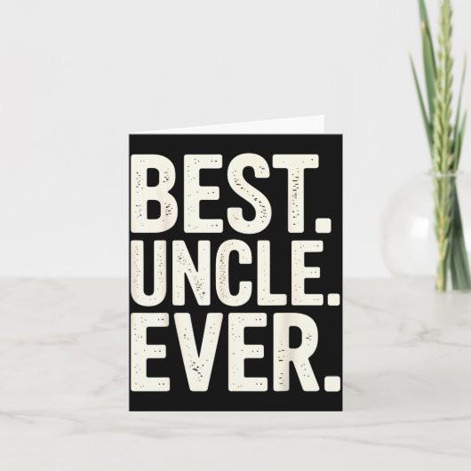 Funny New Uncle Art For Uncle Men From Nephew Niec Karte (Vorderseite)