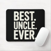 Funny New Uncle Art For Uncle Men From Nephew Niec Mousepad (Mit Mouse)