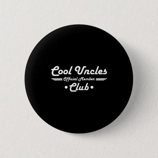 Funny New Uncle Pregnancy Announcement Cool Uncles Button (Vorderseite)