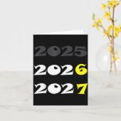 Funny New Year 2026 Six Seven 67 Meme  Karte (Gelbe Blume)