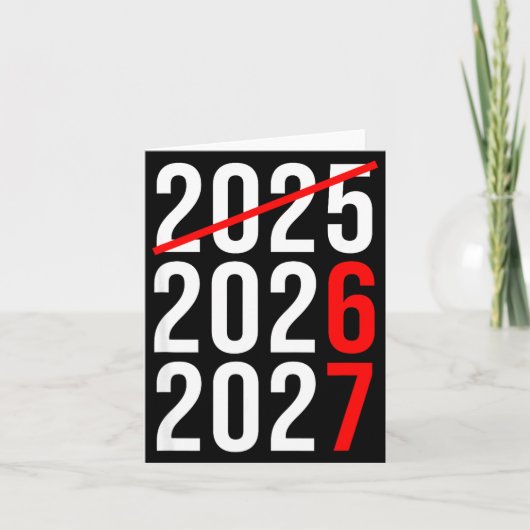 Funny New Year 67 Meme Hello 2026 Goodbye 2025 Wai Karte (Vorderseite)