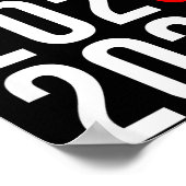 Funny New Year 67 Meme Hello 2026 Goodbye 2025 Wai Poster (Ecke)