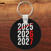 Funny New Year 67 Meme Hello 2026 Goodbye 2025 Wai Schlüsselanhänger (Vorderseite)