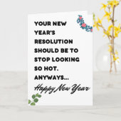 Funny New Year Card Karte (Gelbe Blume)
