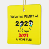 Funny New Year Christmas 2020 Keramikornament (Links)