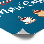 Funny New Year More Coffee Sarcastic Resolution Qu Poster (Ecke)