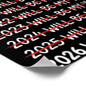 Funny New Year Resolution 2026 Will Be My Year Hum Poster (Ecke)