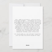 Funny New Year Resolution Happy New Year Card Feiertagskarte (Rückseite)