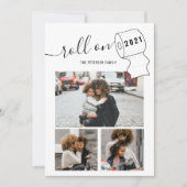 Funny New Year Rolle auf Toilettenpapier 3 Foto ro Karte (Vorderseite)