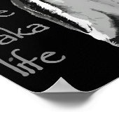 Funny New Year Same Baka Life Penguin Joke Poster (Ecke)