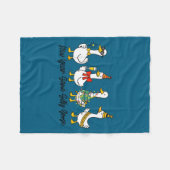 Funny New Year Same Silly Goose Happy New Year 202 Fleecedecke (Vorderseite (Horizontal))