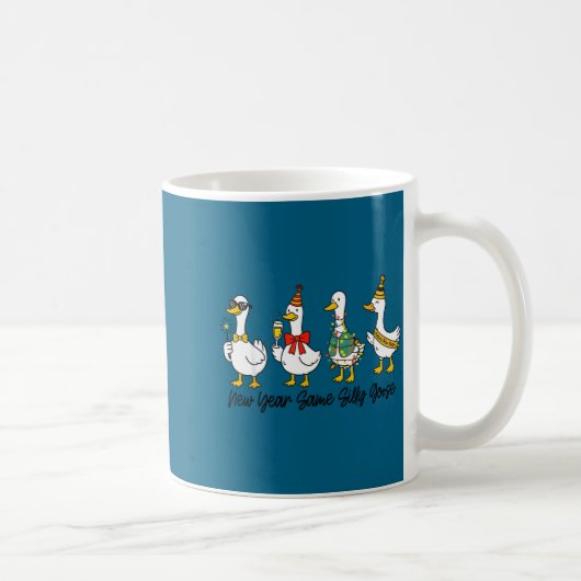 Funny New Year Same Silly Goose Happy New Year 202 Kaffeetasse (Rechts)