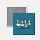 Funny New Year Same Silly Goose Happy New Year 202 Magnet (Vorderseite/Rückseite)
