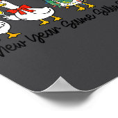 Funny New Year Same Silly Goose Happy New Year 202 Poster (Ecke)