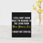 Funny New Year's Eve Insrational Sarcastic Quote  Karte (Gelbe Blume)