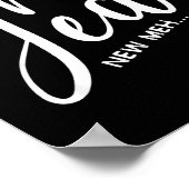 Funny New Years Eve New Year New Meh  Poster (Ecke)