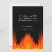 Funny New Years Feiertagskarte (Vorderseite)