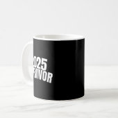 Funny New Years For Men 2025 Survivor  Kaffeetasse (Vorderseite Links)