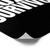 Funny New Years For Men 2025 Survivor Poster (Ecke)