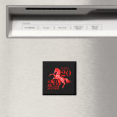 Funny New Years - Happy Chinese New Year 2026 - Fi Magnet (In Situ (Geschirrspüler))
