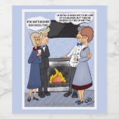 Funny New Year's Resolution Weinetikett (Einzelnes Label)