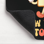 Funny New Year's Toast Bread Pun Retro Hipe  Mousepad (Ecke)